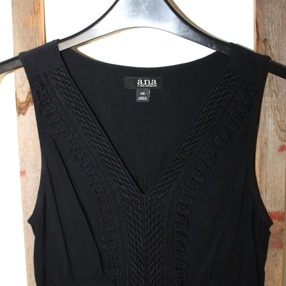 a.n.a. A New Approach Smocked Crochet Tank Top Blouse - Picture 13 of 13